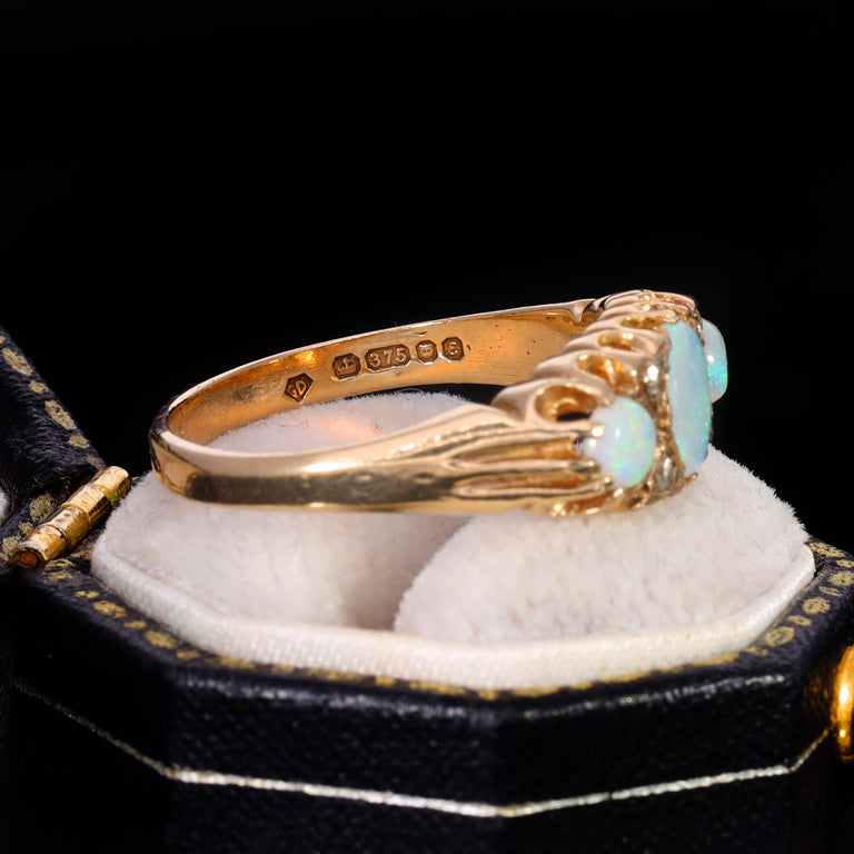 The Vintage 1979 Opal and Diamond Mystical Ring