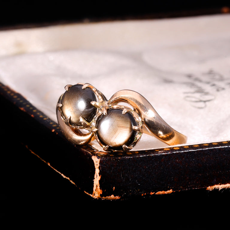 The Vintage Star Sapphire Toi Et Moi Ring