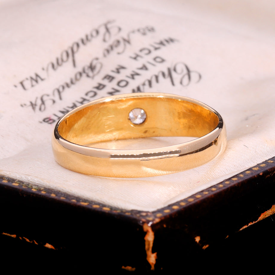 The Vintage 1984 18ct Gold Diamond Celestial Ring