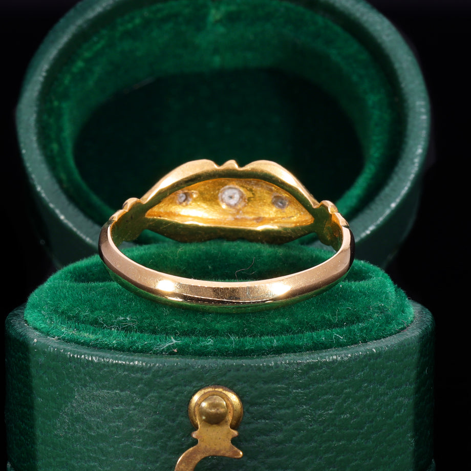 The Antique 1919 Five Diamond Scrollwork Ring