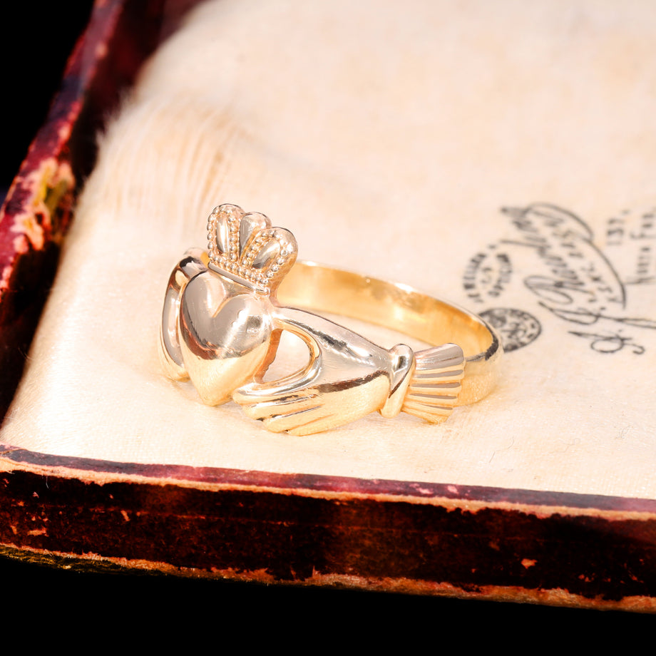 The Vintage 9ct Gold Made In Galway Claddagh Ring
