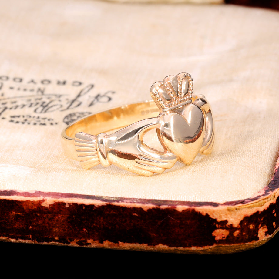 The Vintage 9ct Gold Made In Galway Claddagh Ring
