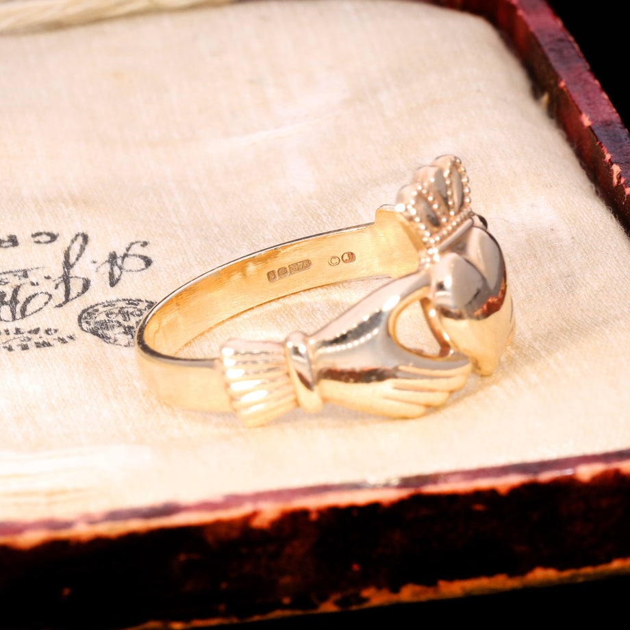 The Vintage 9ct Gold Made In Galway Claddagh Ring