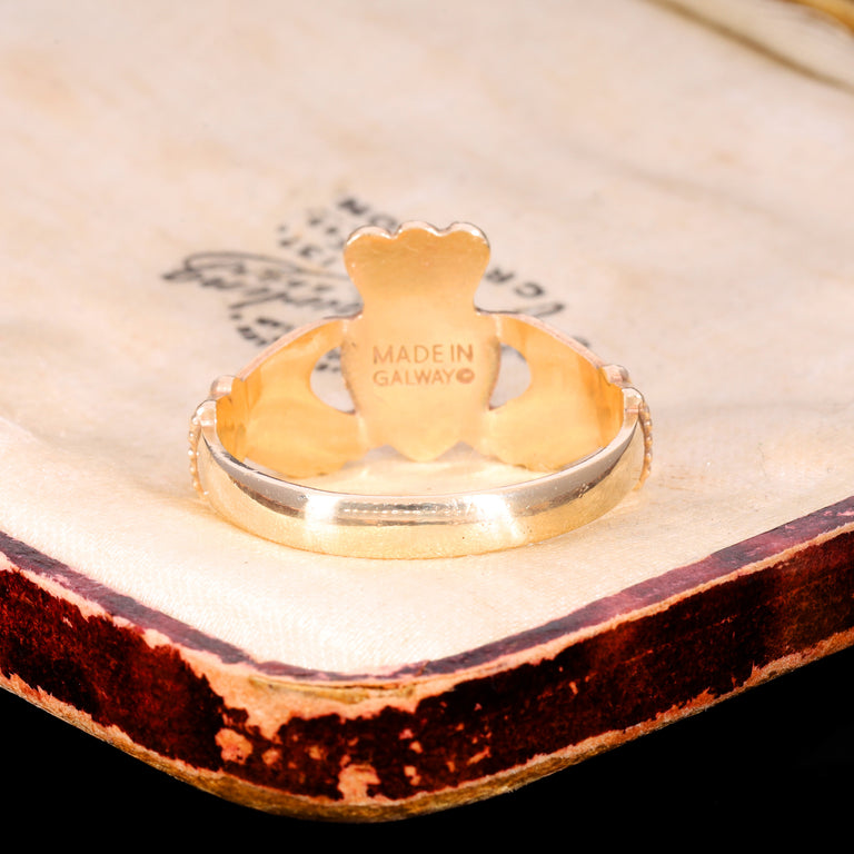 The Vintage 9ct Gold Made In Galway Claddagh Ring