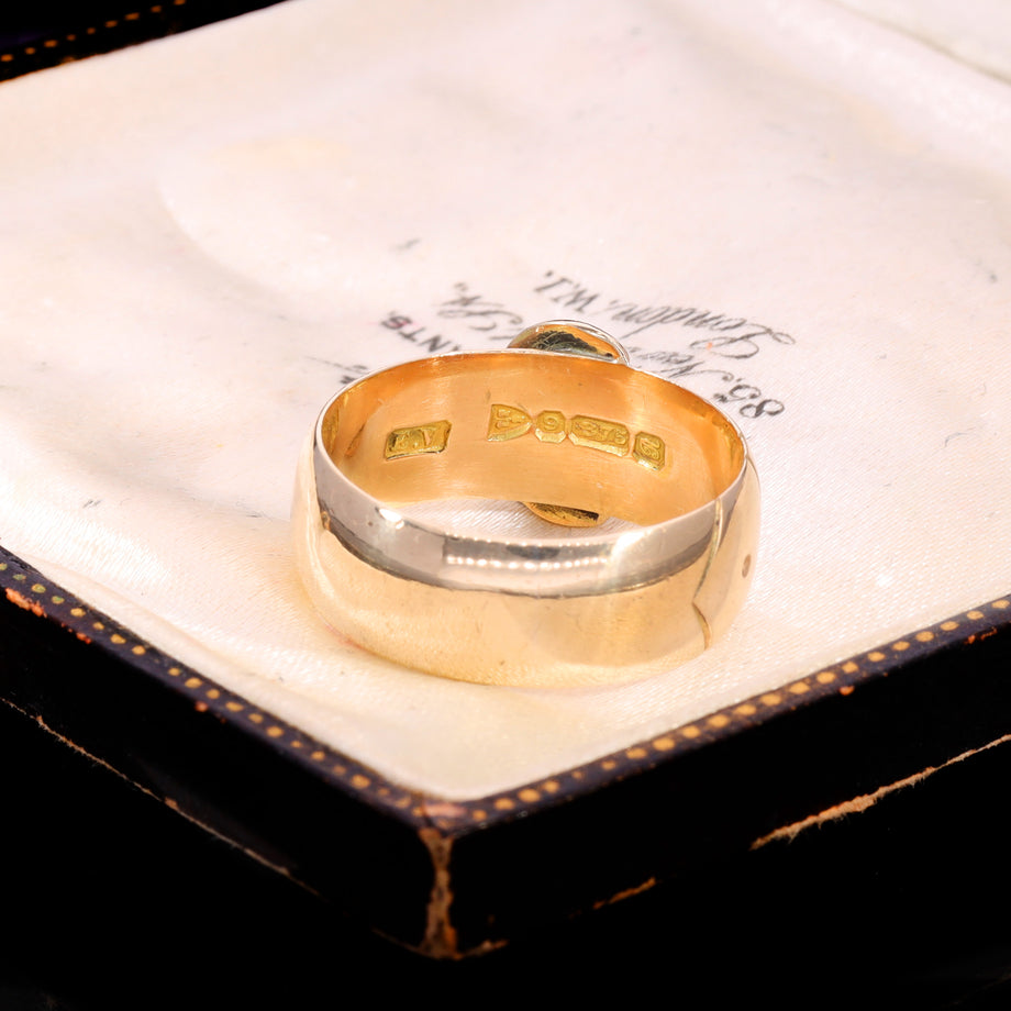 The Antique 1917 9ct Gold Belt Buckle Ring