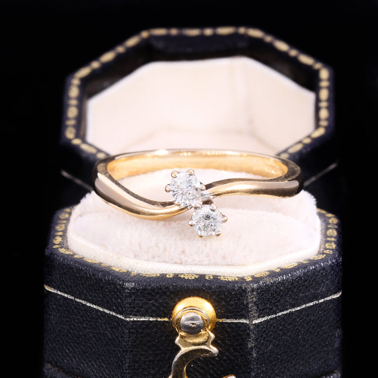 The Vintage Toi Et Moi Brilliant Cut Diamond Ring