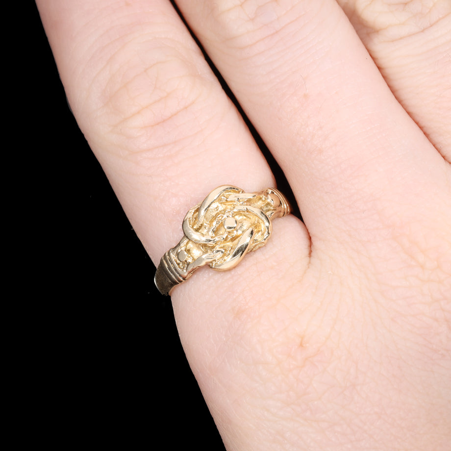 The Vintage 2001 9ct Gold Puzzle Knot Ring