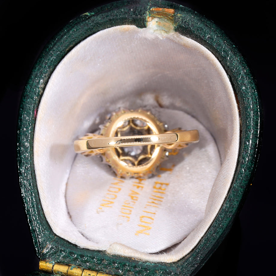The Antique Eleven Old Cut Diamond Cluster Ring