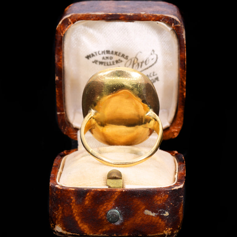 The Ancient 17th Century Hard Stone Cameo Ring