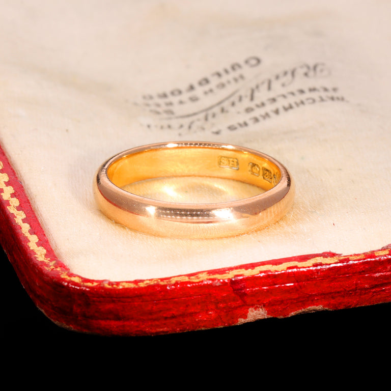 The Antique Victorian 1853 22ct Gold Wedding Ring