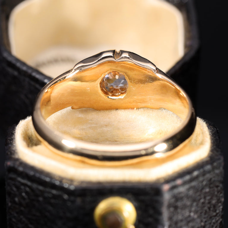 The Antique Old Swiss Cut Diamond Solitaire Ring
