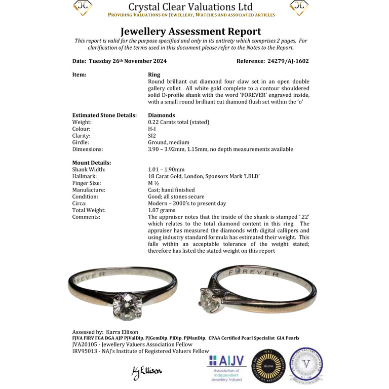 The Vintage Brilliant Cut Diamond Forever Ring