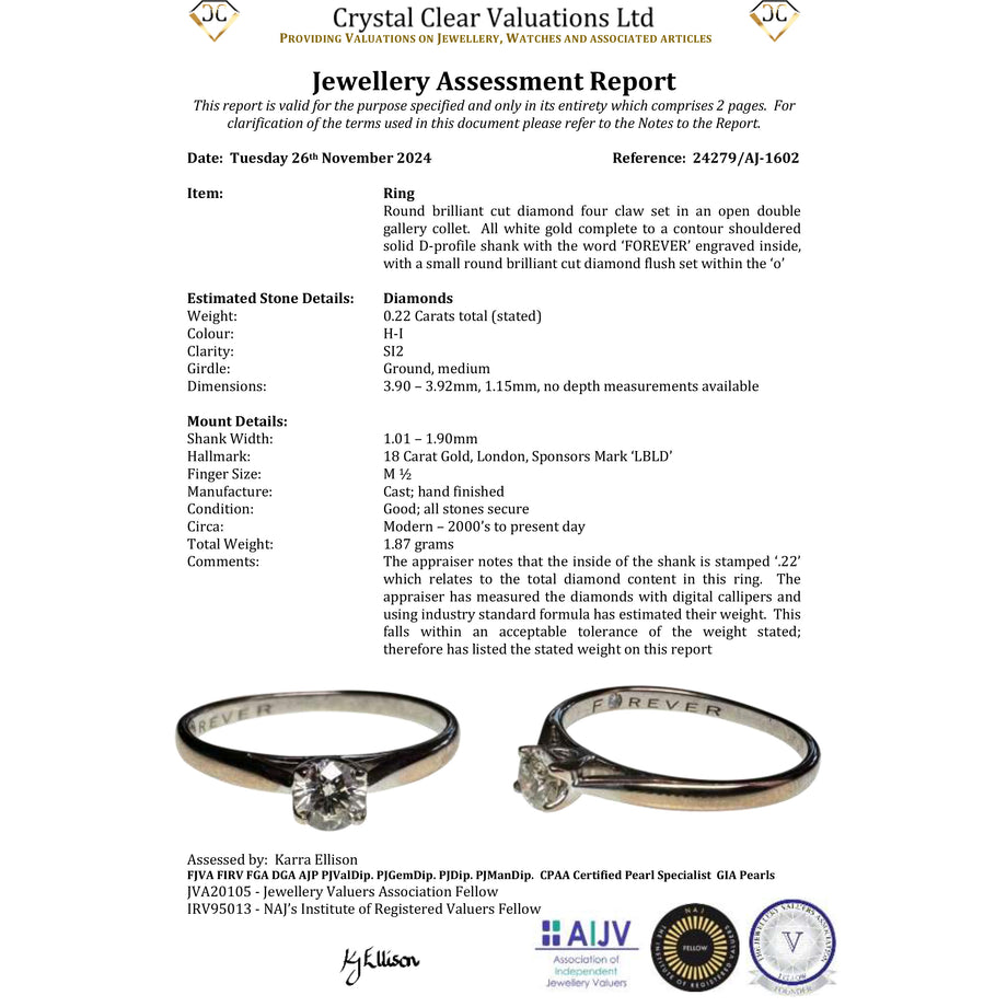 The Vintage Brilliant Cut Diamond Forever Ring