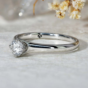 The Brilliant Cut Solitaire Diamond Light Ring - Antique Jewellers