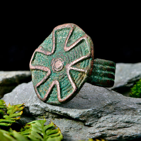 The Ancient Amlash Astrological Bronze Ring - Antique Jewellers