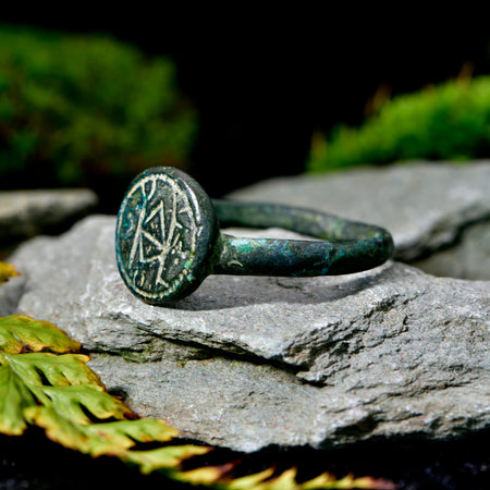 The Ancient Bronze Rune Ring - Antique Jewellers