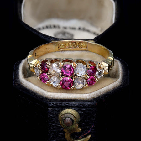 The Antique Ruby and Rose Cut Diamond Ring - Antique Jewellers