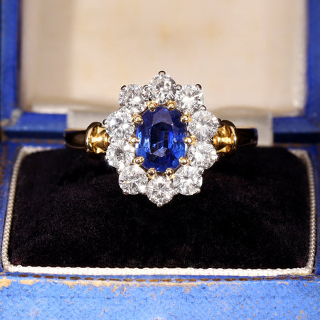 The Vintage Sapphire and Diamond Royal Ring - Antique Jewellers