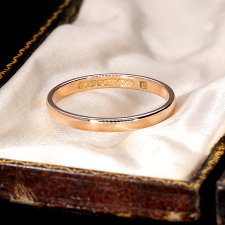 The Vintage 1947 9ct Rose Gold Wedding Ring