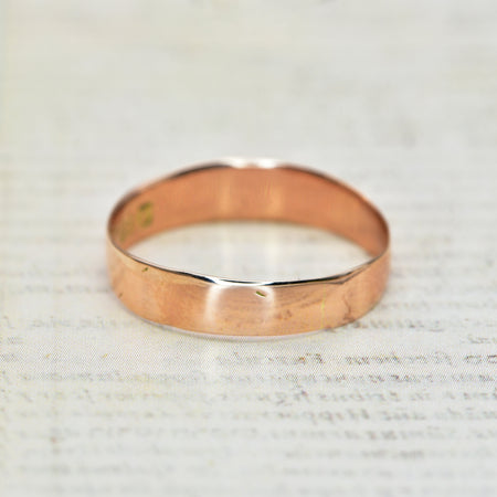 The Antique Edwardian Rose Gold Wedding Ring - Antique Jewellers