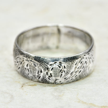 The Antique 1918 Silver Swirl Wedding Ring - Antique Jewellers