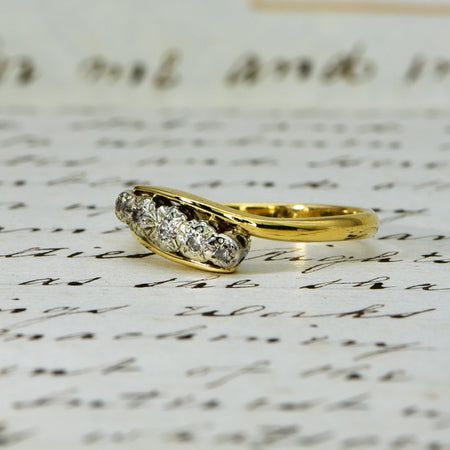 The Vintage Five Diamond Illusion Set Ring - Antique Jewellers