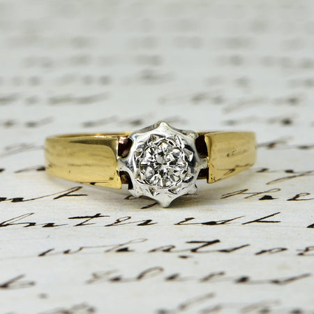 The Vintage 1979 Brilliant Solitaire Diamond Ring - Antique Jewellers