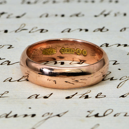 The Antique 1916 Rose Gold Wedding Ring - Antique Jewellers