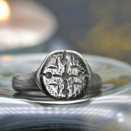 The Ancient Medieval Silver Cross Ring - Antique Jewellers