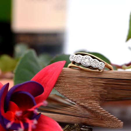 The Vintage Twist Mounted Diamond Ring - Antique Jewellers