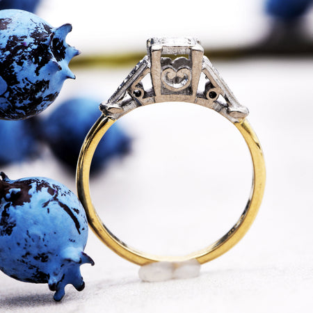 The Vintage 1964 Heart Motif Diamond Ring - Antique Jewellers