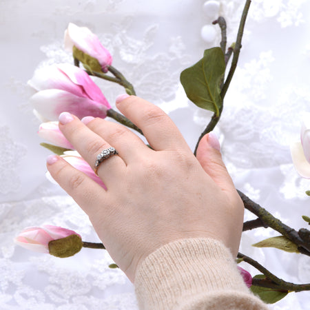 The Vintage Meadow Diamond Engagement Ring - Antique Jewellers