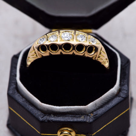 The Antique 1915 Lyra Diamond Ring - Antique Jewellers
