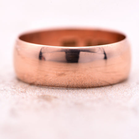 The 1903 Rosey 9 Carat Antique Gold Wedding Band - Antique Jewellers