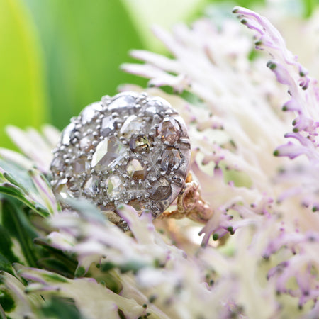 The Georgian Twenty One Diamond Antique Cluster Ring - Antique Jewellers