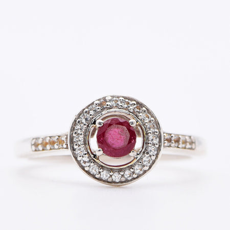 The Silver Ruby and Topaz Ring of Jupiter - Antique Jewellers