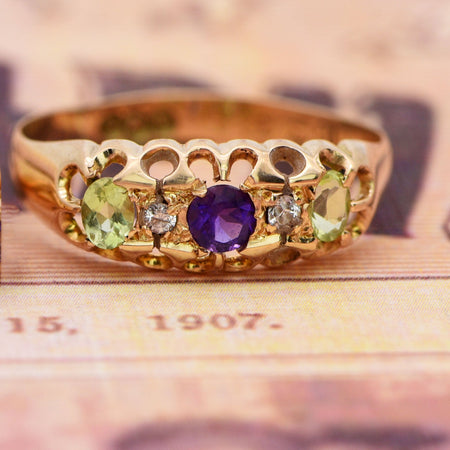 The Antique Edwardian 1907 Suffragette Ring - Antique Jewellers