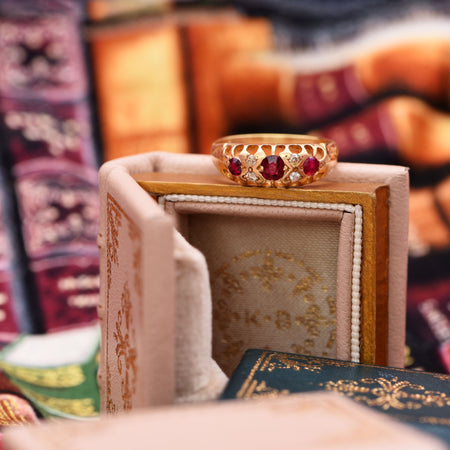 The Antique Edwardian Ruby and Diamond Ring - Antique Jewellers