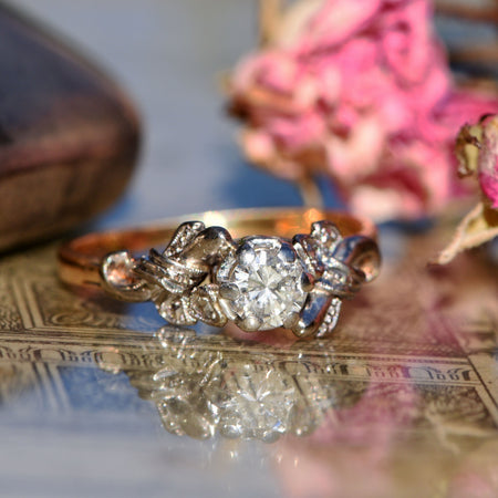 The Vintage 1953 South African Springbok Diamond Gold Ring - Antique Jewellers