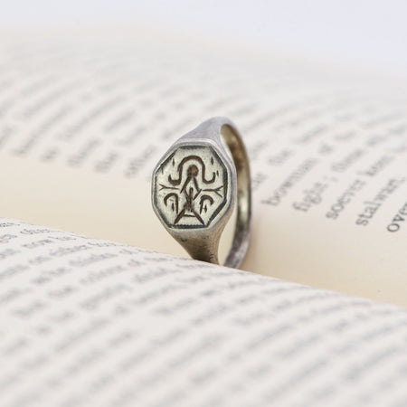 The Medieval Wearable Bronze Symbolic Seal Ring - Antique Jewellers