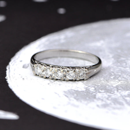 The Vintage White Gold Edwardian Style Diamond Ring - Antique Jewellers
