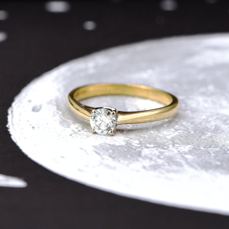 The Contemporary Solitaire Superb Diamond Ring - Antique Jewellers