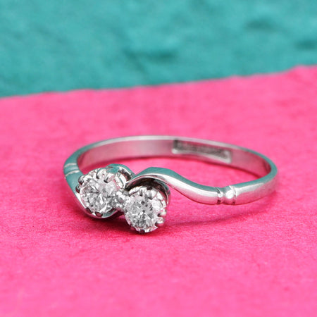 The Vintage Coupled Diamond Ring - Antique Jewellers