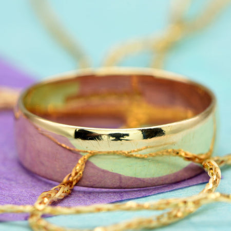 The Vintage 1965 18ct Gold Wedding Band - Antique Jewellers