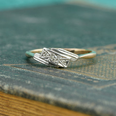 The Art Deco Dawn Diamond Ring - Antique Jewellers