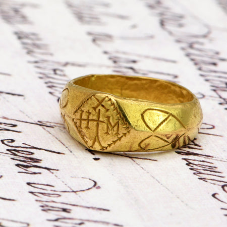 The Ancient 9th - 11th Century Gold Michael Ring - Antique Jewellers