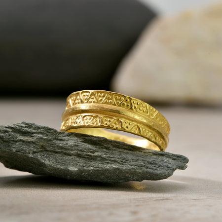 The Viking Age Iron Heart Gold Ring - Antique Jewellers