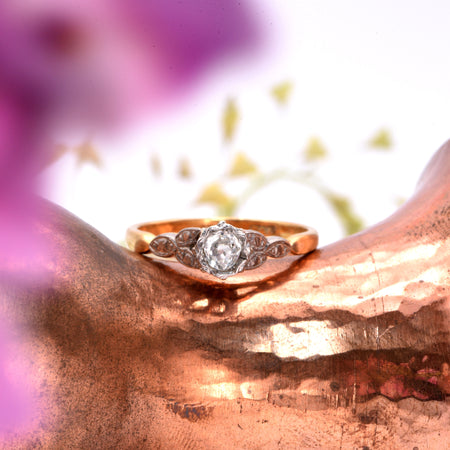 The Art Deco Autumnal Diamond Ring - Antique Jewellers