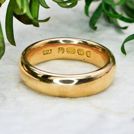 The Antique 1916 22ct Wedding Ring - Antique Jewellers