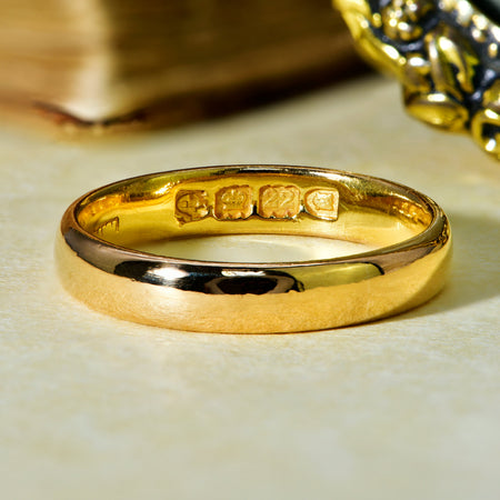 The Antique 1820 22ct Gold Wedding Ring - Antique Jewellers
